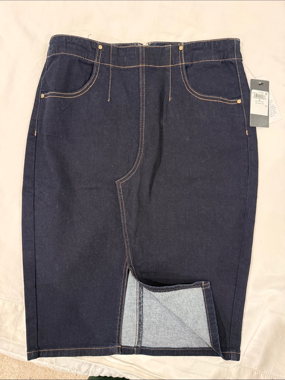 Guess Women's Denim Pencil Skirt in Dark Indigo
